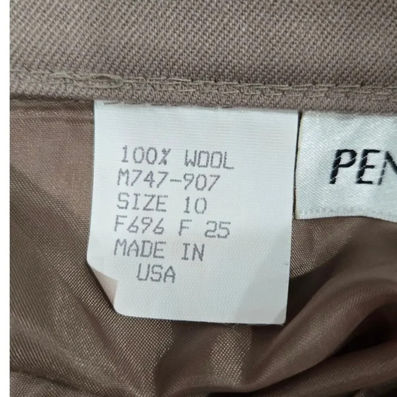 NWT Pendleton Wool Pleated Pants size M - Picture 4 of 9